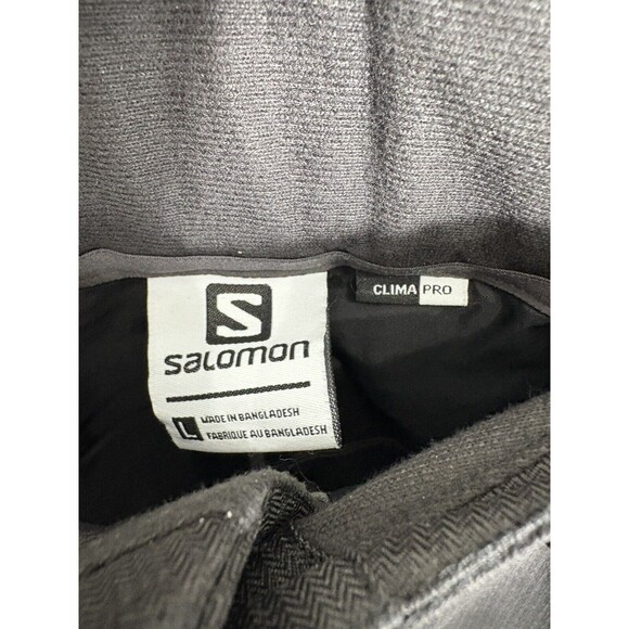 Salomon Snow Board Snow Pants Black Size Large Adjustable Waist Liner - Picture 4 of 5